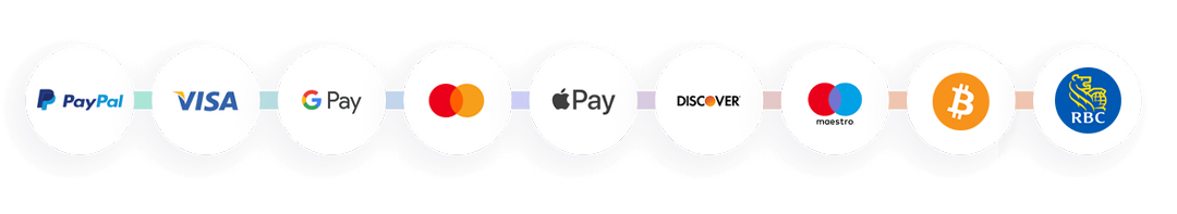 Debit/Credit/Prepaid cards and Crypto payment