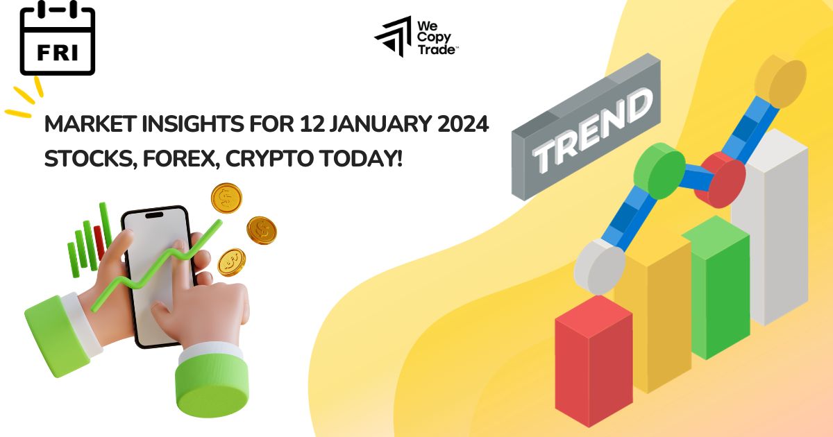Global Market Insights: A Deep Dive into Stock, Forex, and Crypto Prices on January 12, 2024