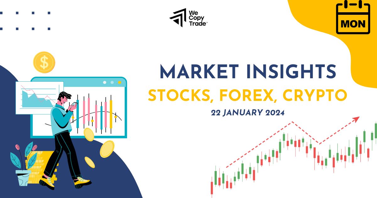 Market Insights on 22 January 2024: Navigating Stocks, Forex, and Crypto Trends