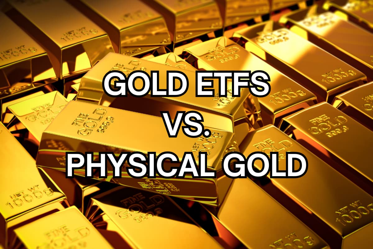 With gold ETFs, you do not need to find a secure spot to store gold bars